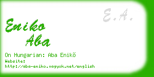 eniko aba business card