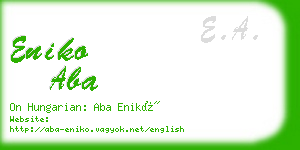 eniko aba business card